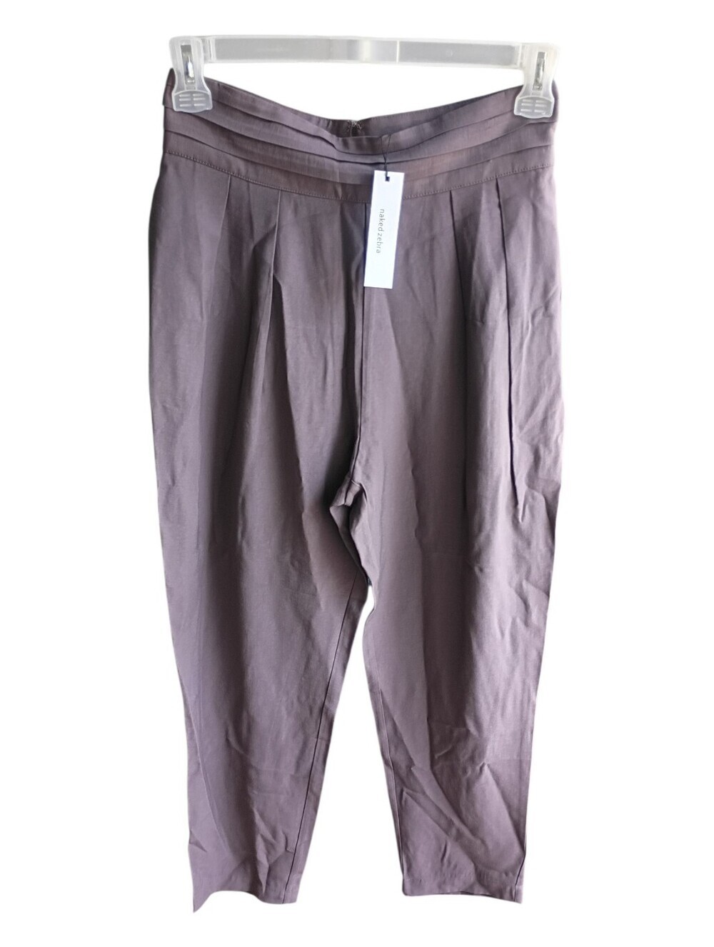 NWT Naked Zebra Brown Waist Detail Trousers